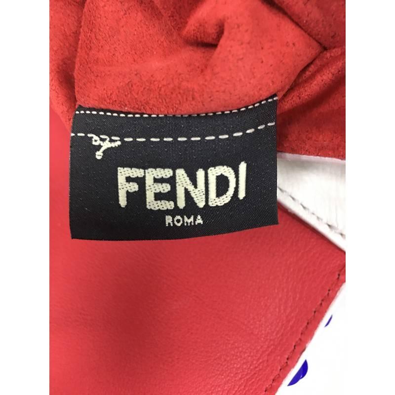 Fendi 3Baguette Shoulder Bag Crystal and Bead Embellished Leather 2