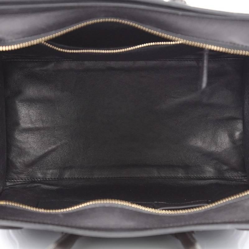 Celine Bicolor Luggage Handbag Leather Mini 1