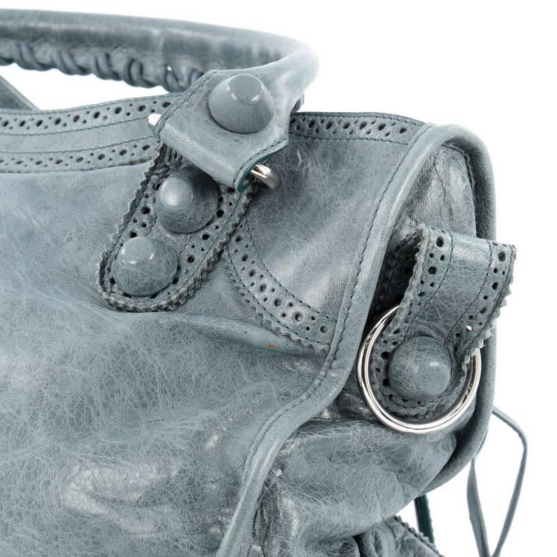 Balenciaga City Giant Brogues Handbag Leather Medium 1
