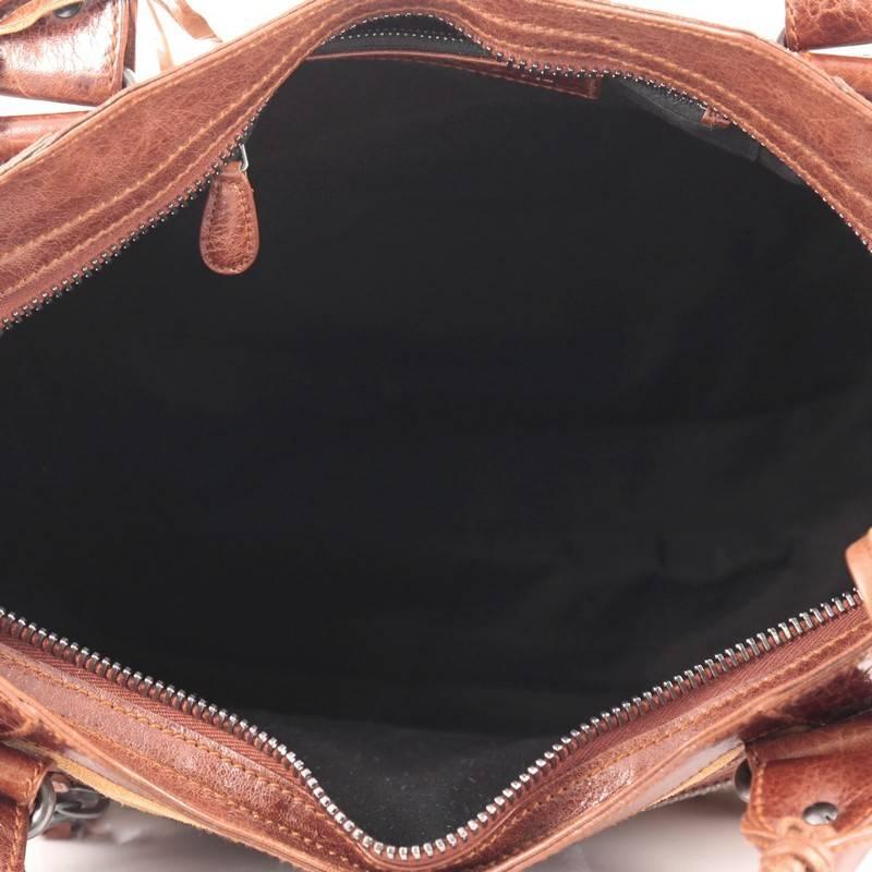 Balenciaga City Giant Studs Handbag Suede and Leather Medium 1
