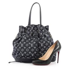 Louis Vuitton Noefull Handtasche Denim MM