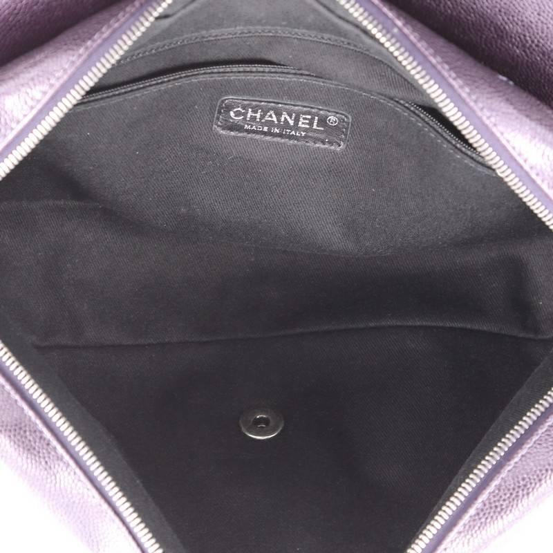 Black Chanel Easy Flap Bag Quilted Caviar Jumbo