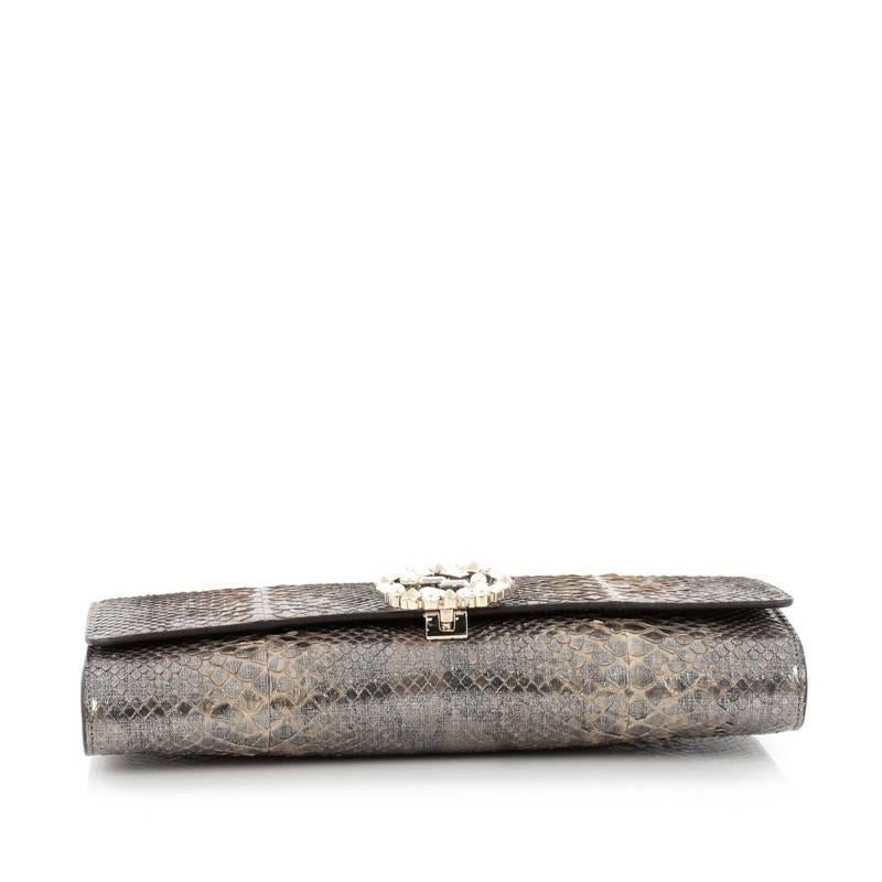 Women's or Men's Gucci GG Broadway Clutch Python