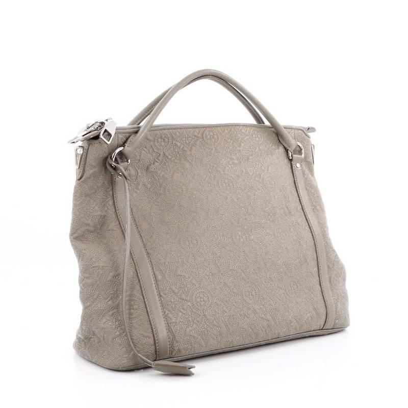 Gray Louis Vuitton Antheia Ixia Handbag Leather MM