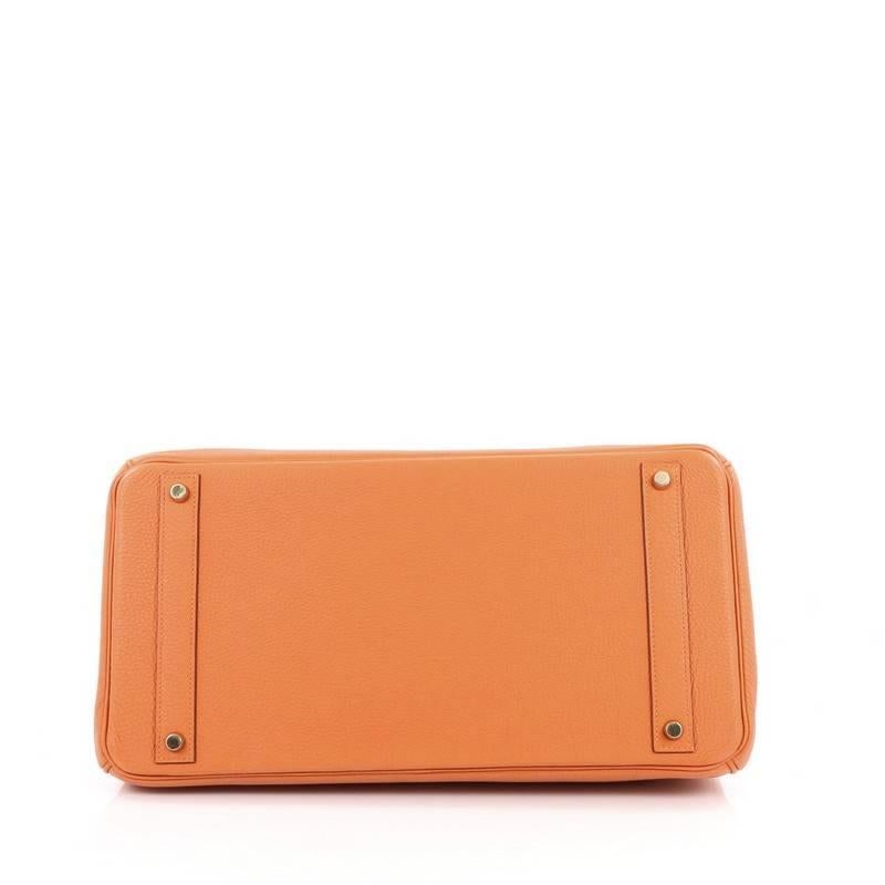 Hermes Birkin Handbag Orange Togo with Gold Hardware 40 1