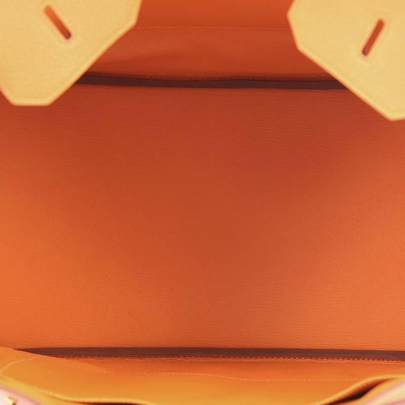 Hermes Birkin Handbag Orange Togo with Gold Hardware 40 2