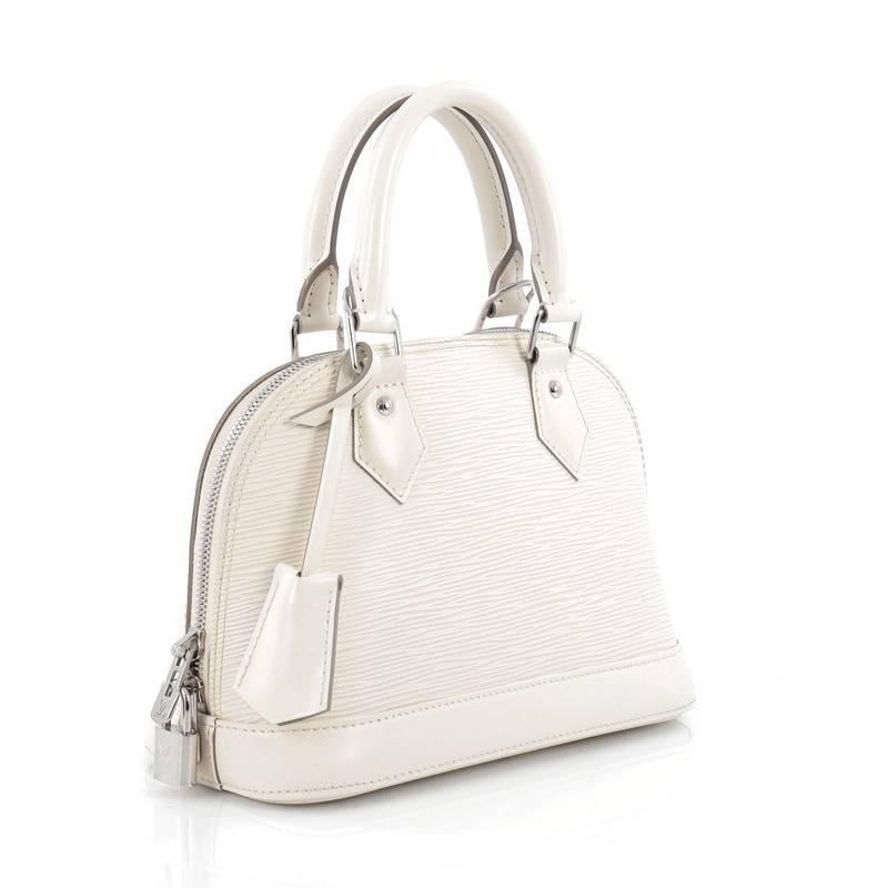 Beige Louis Vuitton Alma Handbag Epi Leather BB