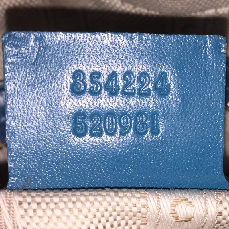 Gucci Bright Convertible Top Handle Bag Diamante Leather Small 4