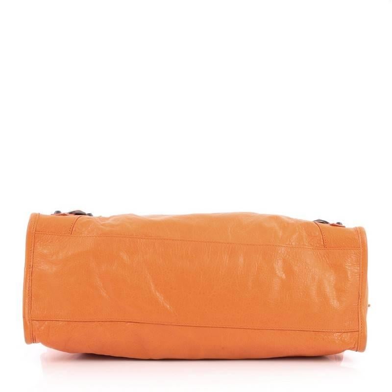 Women's Balenciaga City Classic Studs Handbag Leather Medium