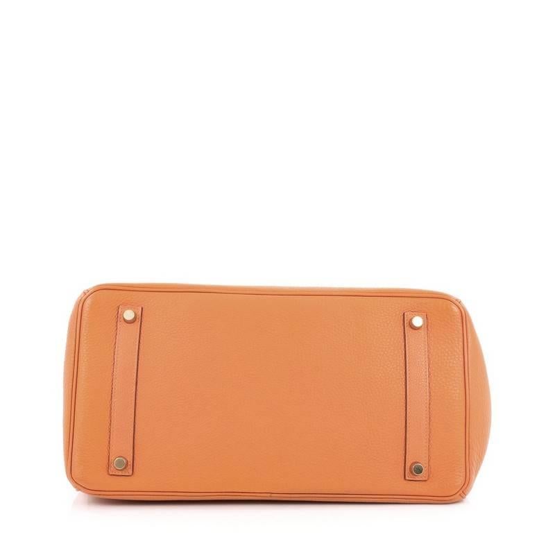 Hermes Birkin Handbag Orange Togo with Gold Hardware 35 1