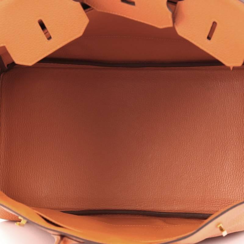 Hermes Birkin Handbag Orange Togo with Gold Hardware 35 3