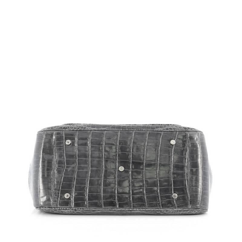 Gray Tiffany & Co. Laurelton Handbag Crocodile