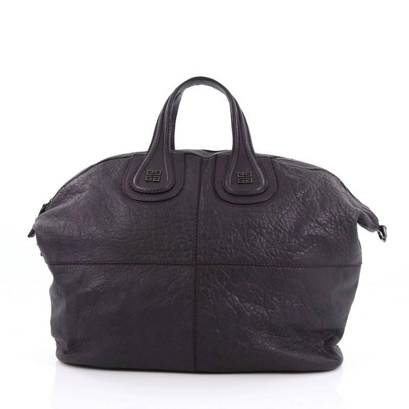 Givenchy Nightingale Satchel Leather Large In Good Condition In NY, NY