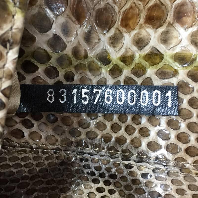 Fendi Mama Forever Handbag Python In Good Condition In NY, NY