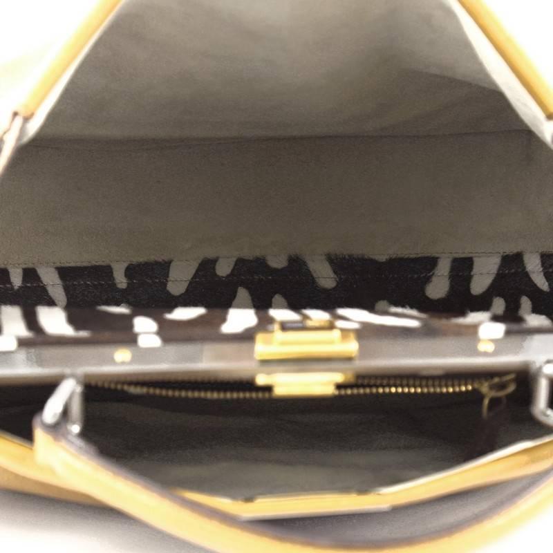 Fendi Peekaboo Handbag Leather with Calf Hair Interior Large 1
