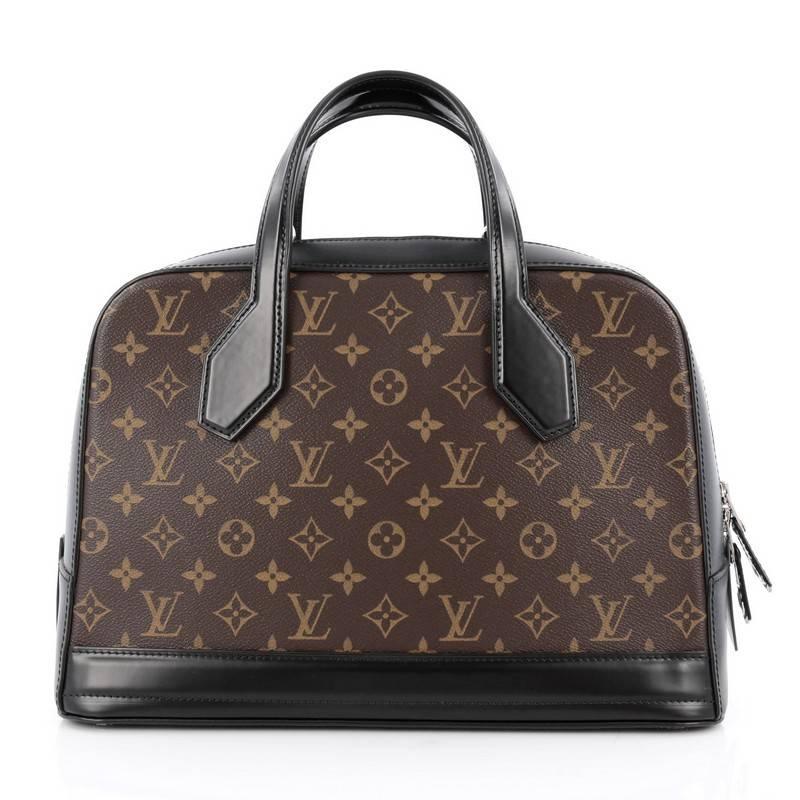 Louis Vuitton Dora Handbag Monogram Canvas and Calf Leather MM In Good Condition In NY, NY