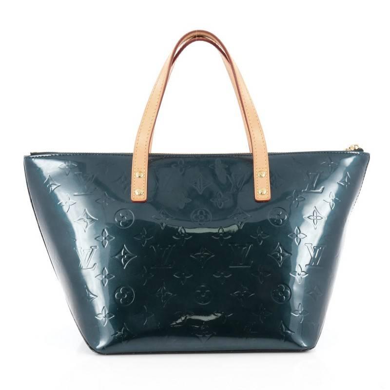 Louis Vuitton Bellevue Handbag Monogram Vernis PM In Good Condition In NY, NY