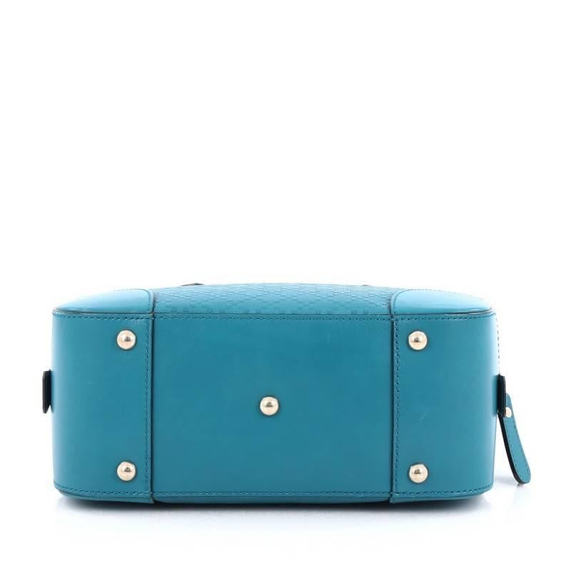 Women's Gucci Bright Convertible Top Handle Bag Diamante Leather Small