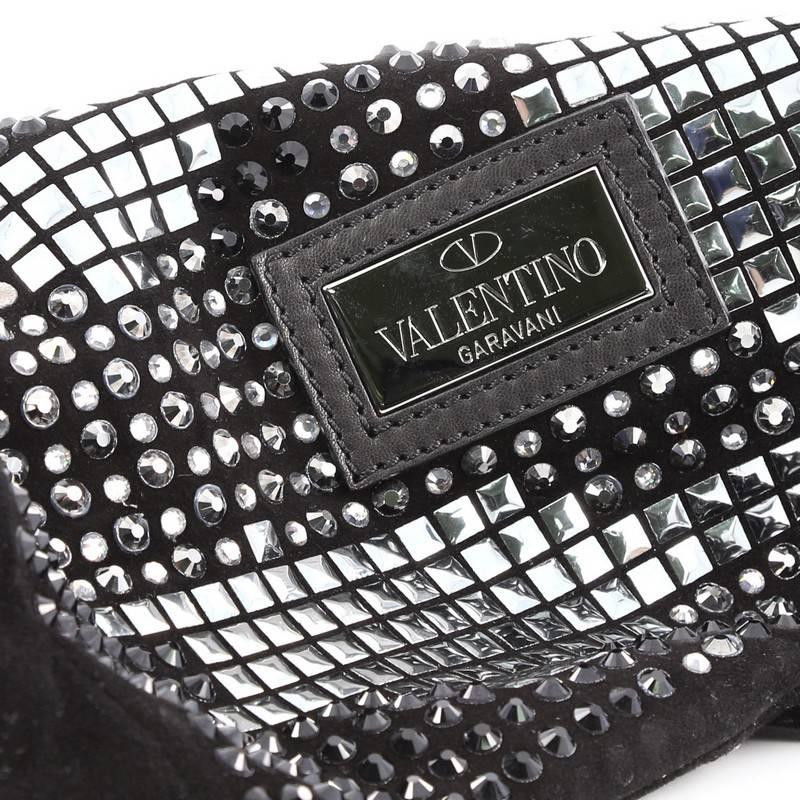 Valentino Glam Tote Studded Suede Medium 3