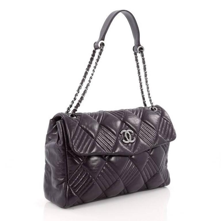 Chanel In and Out Flap Bag Quilted Lambskin Maxi at 1stDibs | chanel in ...