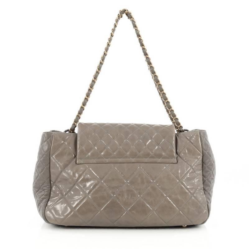 Chanel Accordion Reissue Flap Bag Quilted Calfskin Maxi In Good Condition In NY, NY