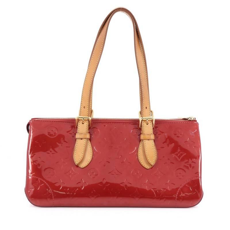 Louis Vuitton Rosewood Avenue Handbag Monogram Vernis In Good Condition In NY, NY
