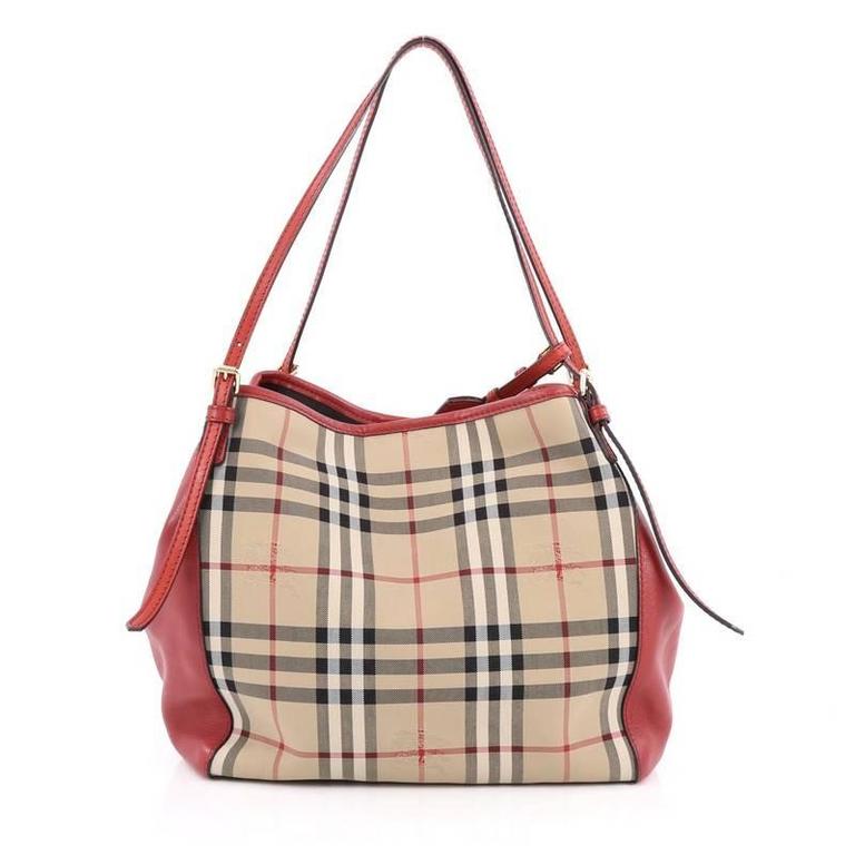 Burberry Horseferry Check Small Canterbury Tote Jaguar Clubs Of