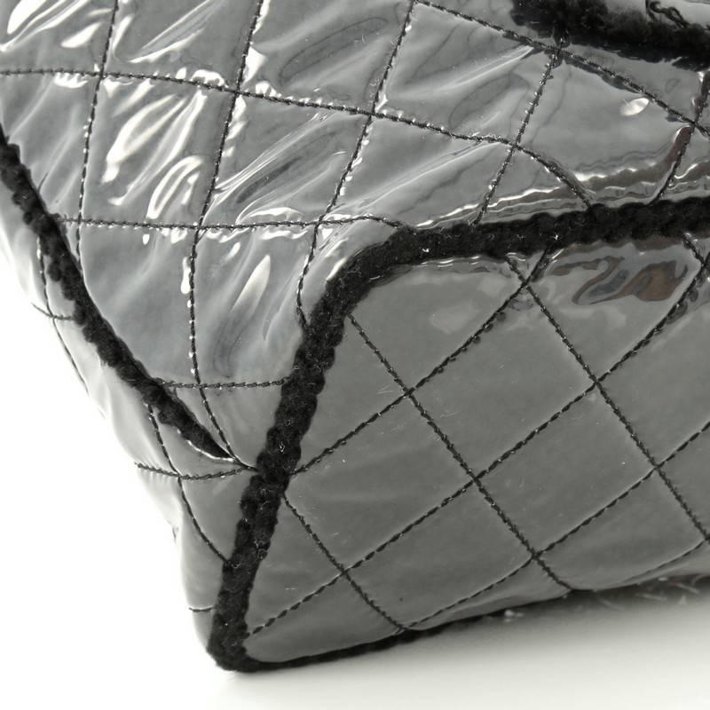 Chanel Funny Tweed Tote Quilted Vinyl Small 1