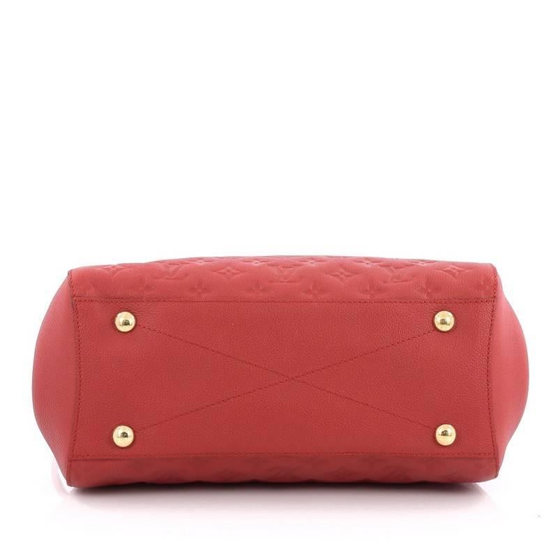 Women's or Men's Louis Vuitton Montaigne Handbag Monogram Empreinte Leather MM