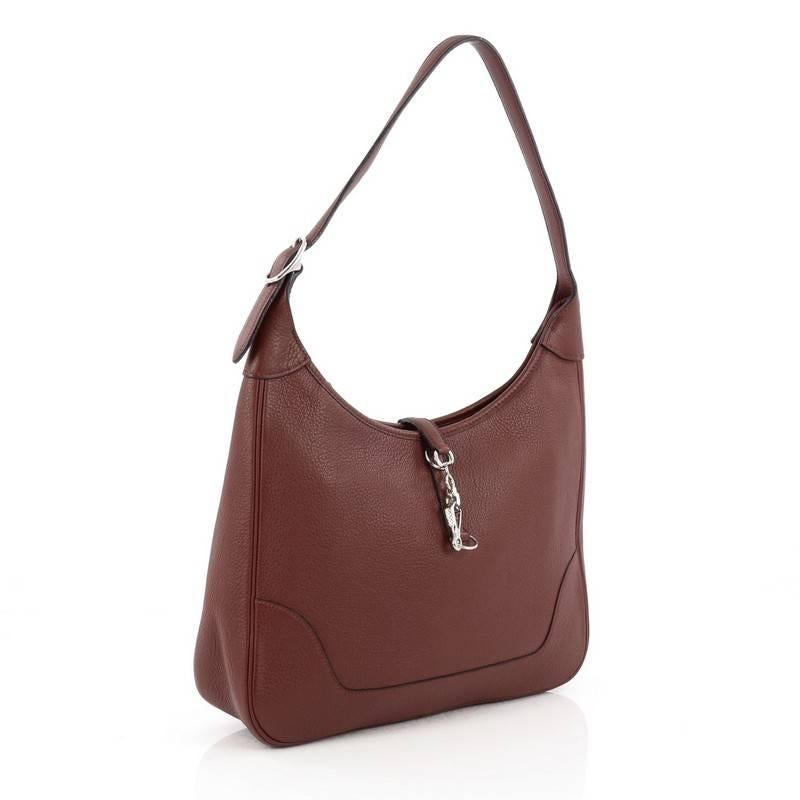 Brown Hermes Model: Trim II Handbag Clemence 31