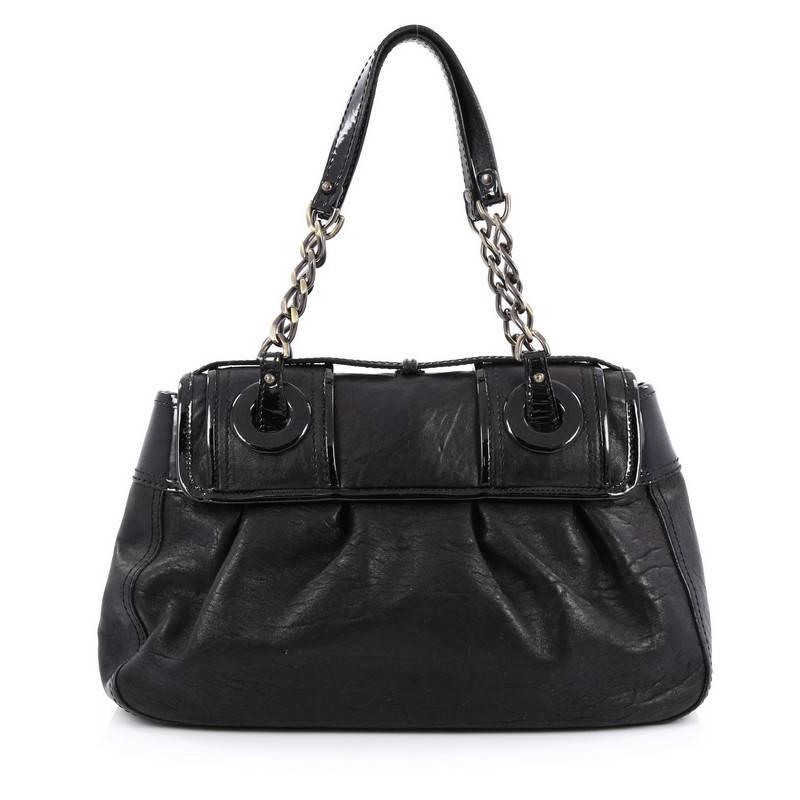 fendi leather b bag