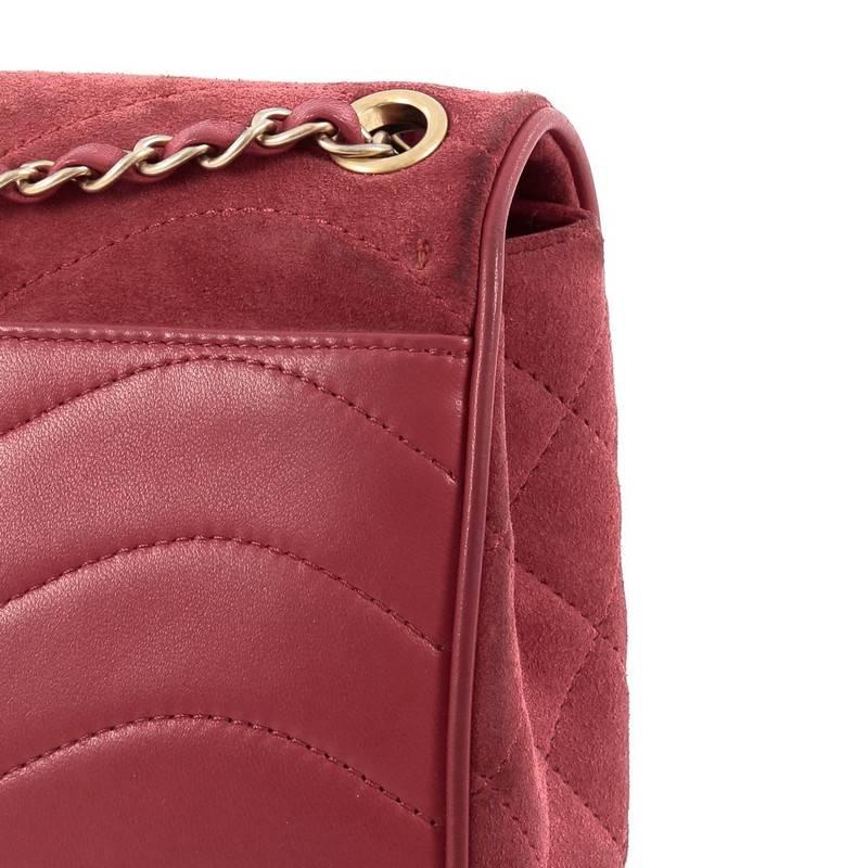Chanel Pagoda Flap Suede and Lambskin Mini 2