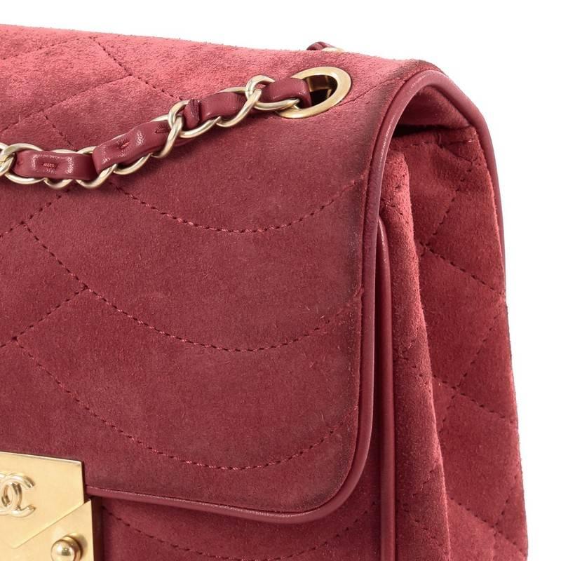 Chanel Pagoda Flap Suede and Lambskin Mini 1