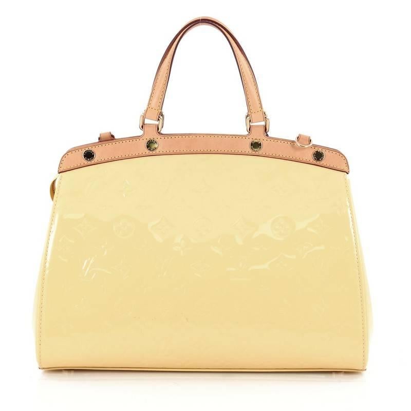Louis Vuitton Brea Handbag Monogram Vernis MM In Good Condition In NY, NY