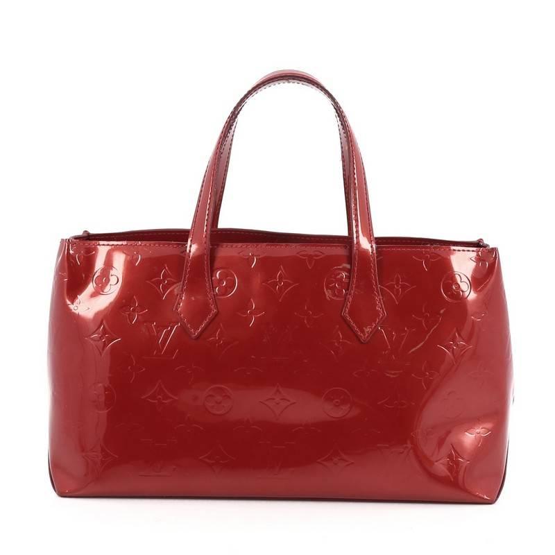 Louis Vuitton Wilshire Handbag Monogram Vernis PM In Good Condition In NY, NY