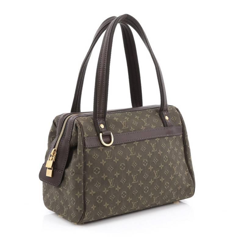 Black Louis Vuitton Josephine Handbag Mini Lin PM