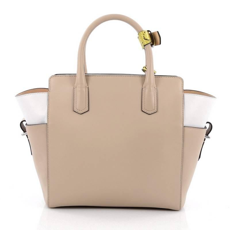 Reed Krakoff Atlantique Tote Leather and Python Mini In Good Condition In NY, NY