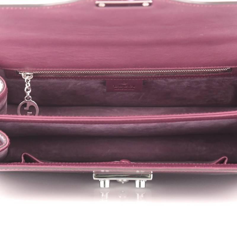 Gucci Lady Lock Briefcase Clutch Leather 1