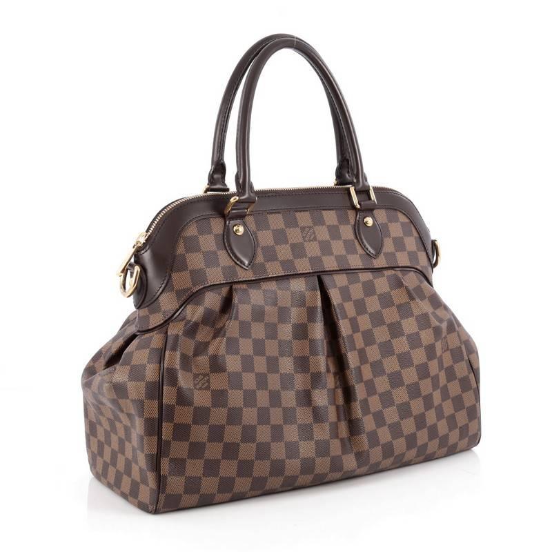 Brown Louis Vuitton Trevi Handbag Damier GM