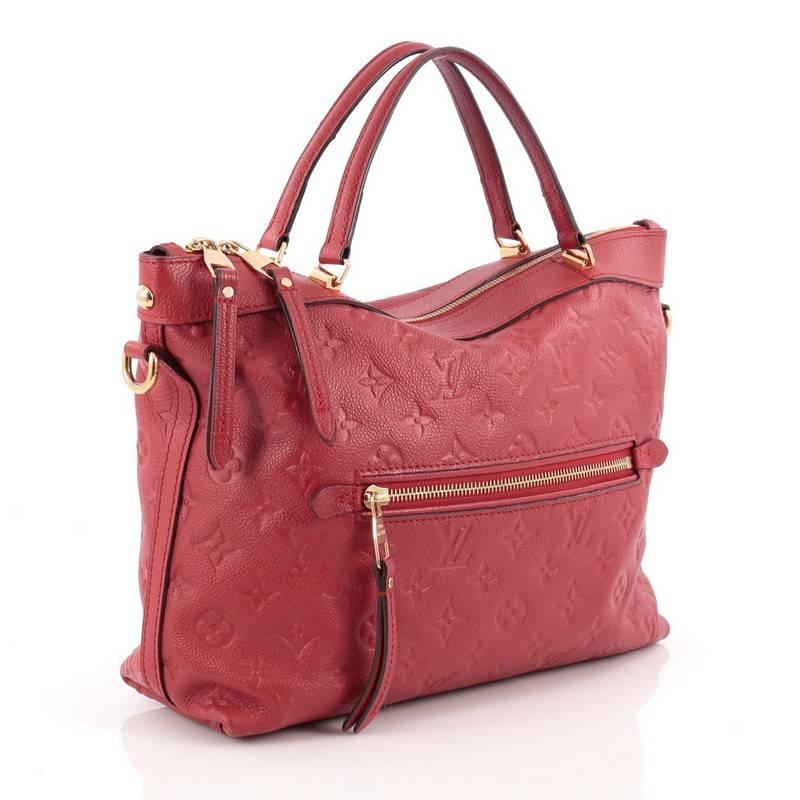 Pink Louis Vuitton Bastille Bag Monogram Empreinte Leather PM
