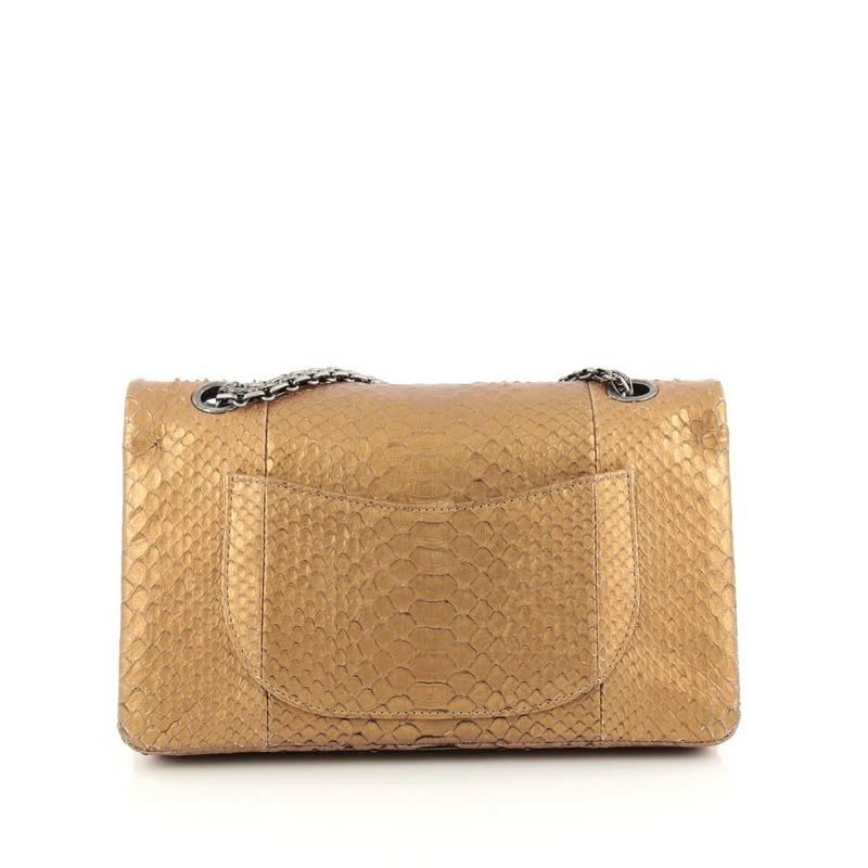 Chanel Reissue 2.55 Handbag Python 225 In Good Condition In NY, NY