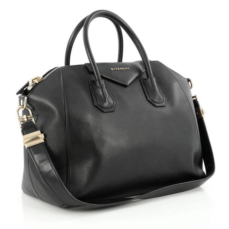 Black Givenchy Antigona Bag Leather Medium