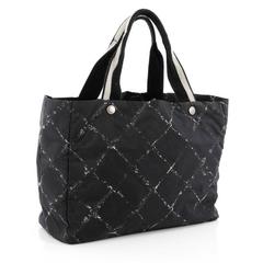 Chanel Travel Line Tote Printed Nylon Large