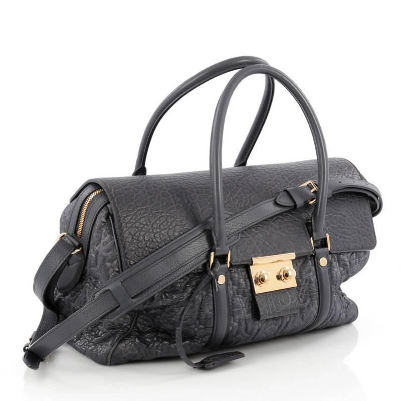 Black Louis Vuitton Volupte Psyche Handbag Limited Edition Monogram Jacquard