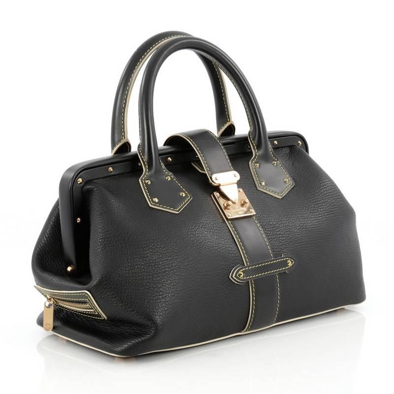 Black Louis Vuitton Suhali L'ingenieux Handbag Leather PM