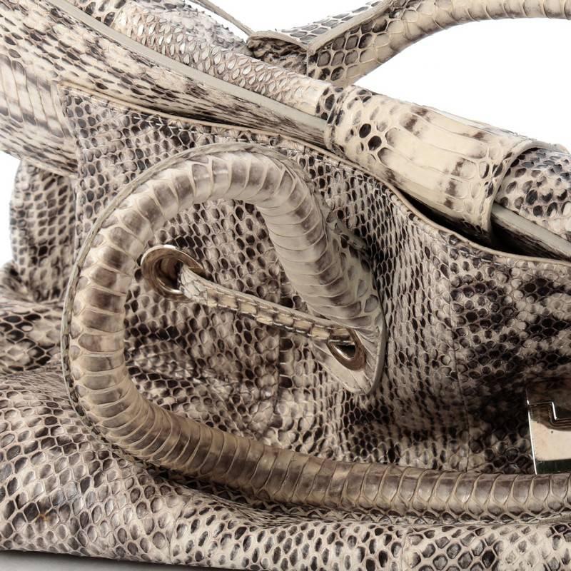 Jimmy Choo Rosalie Convertible Satchel Snakeskin Medium 2