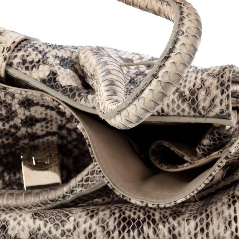 Jimmy Choo Rosalie Convertible Satchel Snakeskin Medium 3