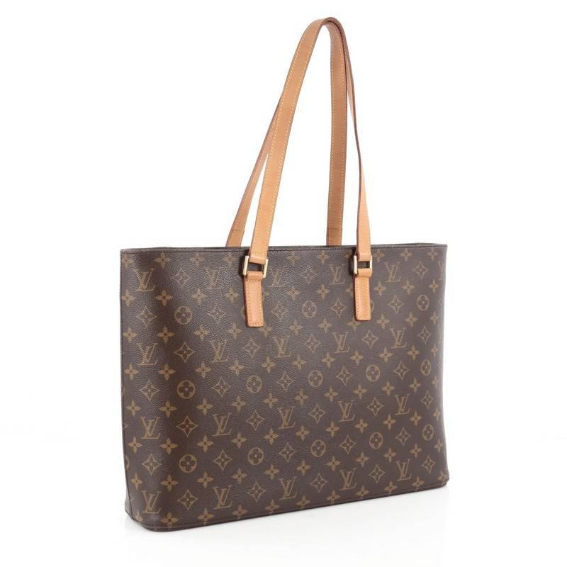 Brown Louis Vuitton Luco Handbag Monogram Canvas