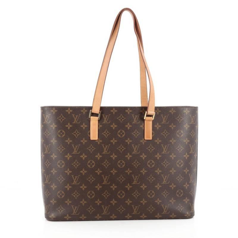 Louis Vuitton Luco Handbag Monogram Canvas In Good Condition In NY, NY