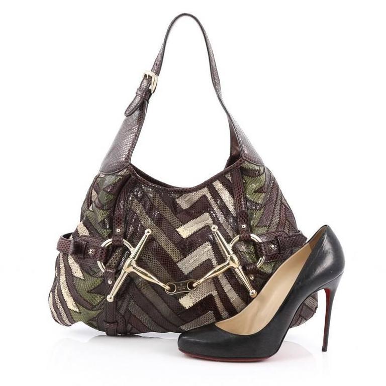 Gucci Limited Edition 85th Anniversary Hobo Python Medium at 1stDibs